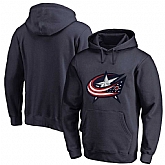 Columbus Blue Jackets Navy All Stitched Pullover Hoodie,baseball caps,new era cap wholesale,wholesale hats